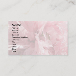 Pretty Pink Poppy Custom Business Cards