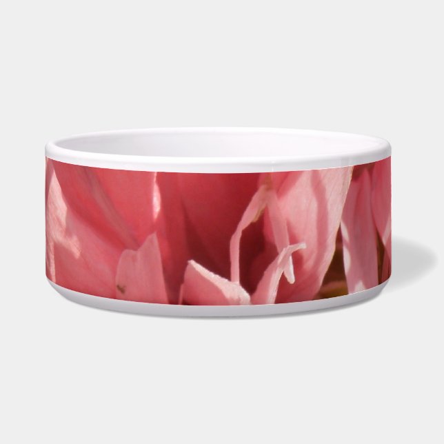 Pretty Pink Poppy Dog Bowl (Front)