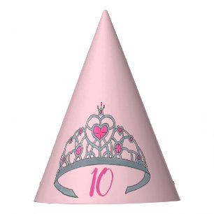 Pretty Pink Princess Tiara Birthday Party Girl Hat