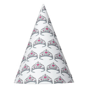 Pretty Pink Princess Tiara Birthday Party Girl Party Hat