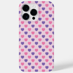PRETTY PINK & PURPLE HEARTS Case-Mate iPhone 14 PRO MAX CASE