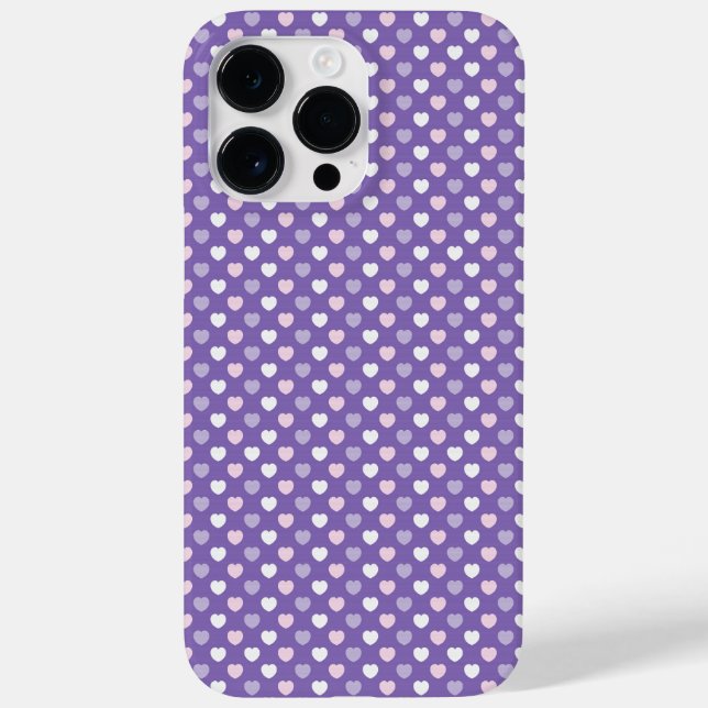 PRETTY PINK & PURPLE HEARTS Case-Mate iPhone CASE (Back)