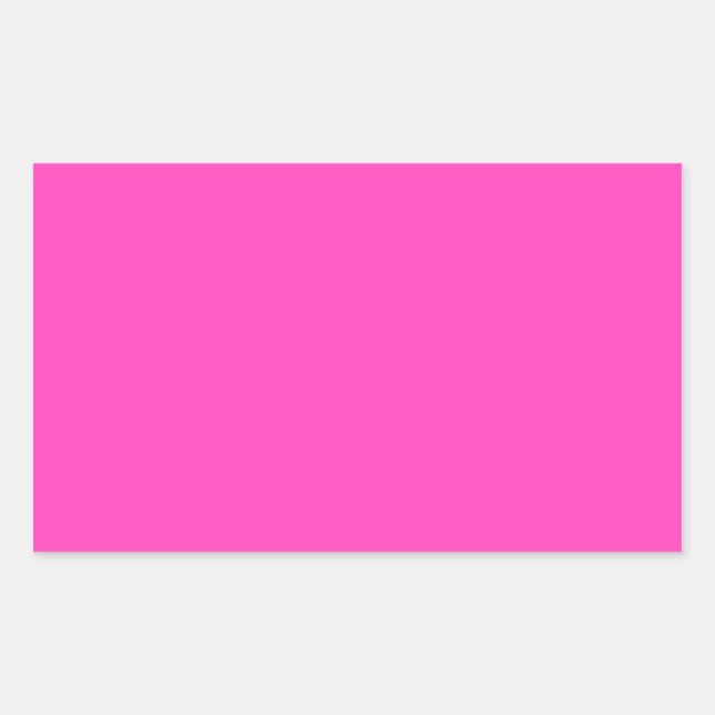Pretty Pink Rectangular Sticker (Front)