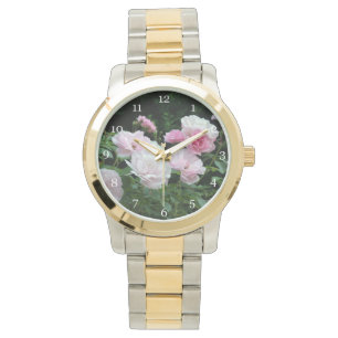 Pretty pink rose flowers photography watch
