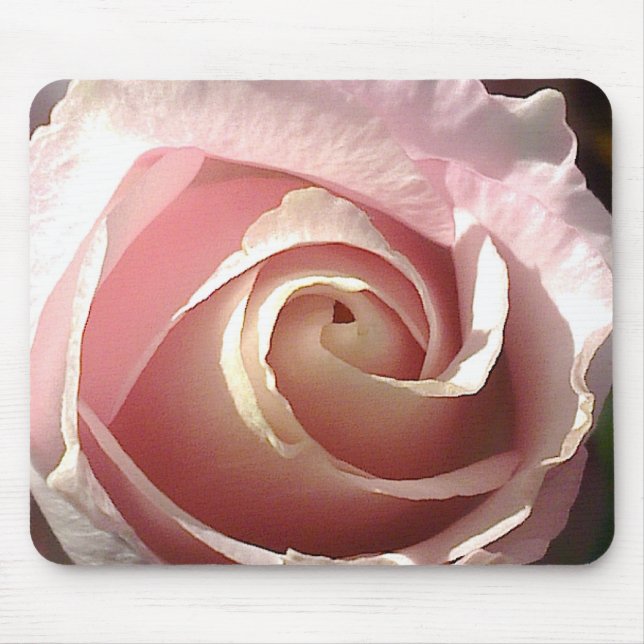 Pretty pink rose mouse mat (Front)