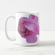 Pretty pink rose Mum floral simple modern stylish