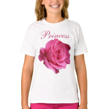 Pretty pink rose princess floral cute girly fun