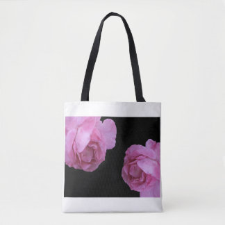 Pretty pink rose stylish elegant floral fashion  tote bag