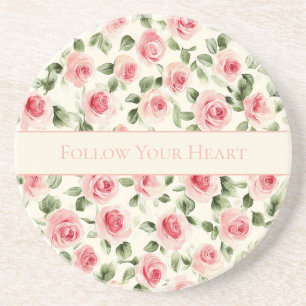 Pretty Pink Roses Coaster