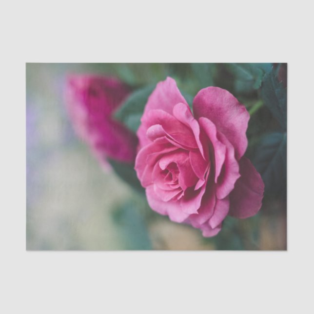 Pretty Pink Roses decoupage Tissue Paper (Front)