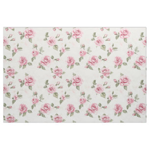 Pretty Pink Roses Fabric
