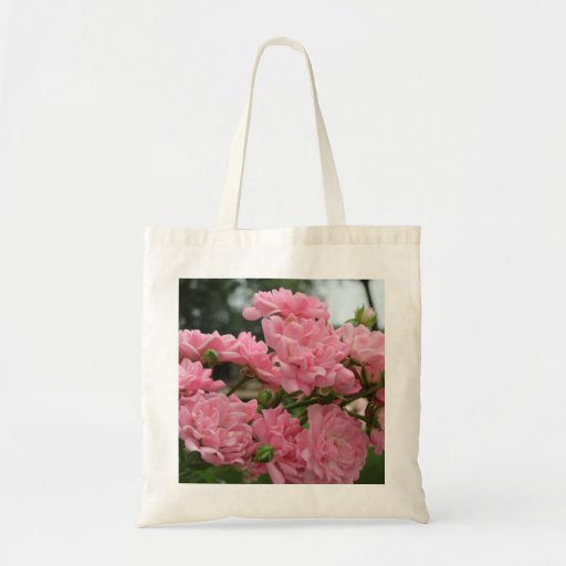 Image of Pretty pink roses. Tote Bag