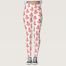 Pretty Pink Roses Trendy Leggings