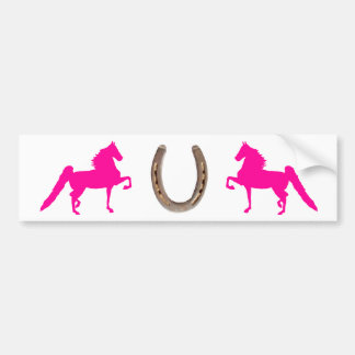 Pretty Pink Saddlebred Bumper Sticker