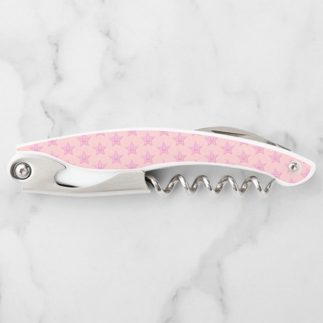 Pretty Pink Star Corkscrew (Front)