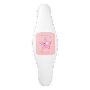 Pretty Pink Star Custom Cabinet Pull