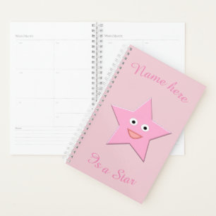 Pretty Pink Star Custom Planner