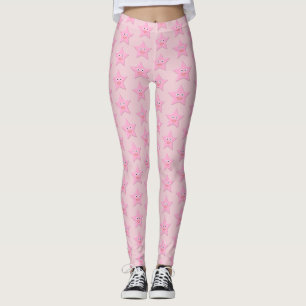 Pretty Pink Star Leggings