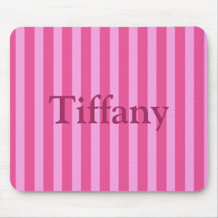 Pretty Pink Stripes Mouse Mat