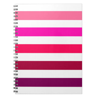 Pretty Pink Stripes Notebook
