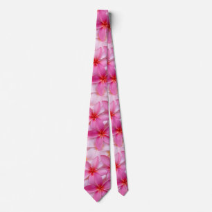 Pretty Pink Summer Flowers  Tie