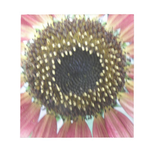 Pretty Pink Sunflower Notepad (Front)