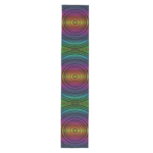 Pretty pink target pattern + your backgr. & ideas medium table runner