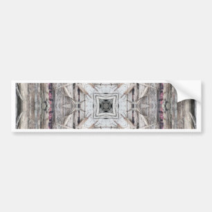 Pretty Pink Tinged Aztec Inspired Pattern Bumper Sticker