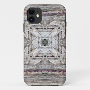 Pretty Pink Tinged Aztec Inspired Pattern iPhone 11 Case