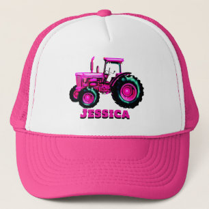 Pretty Pink Tractor  Trucker Hat