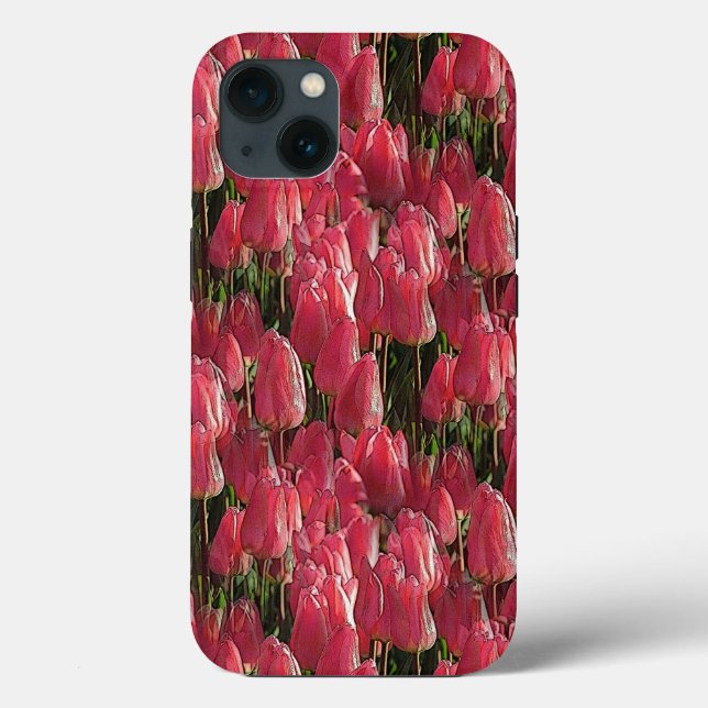 Pretty Pink Tulips Case-Mate iPhone Case (Back)