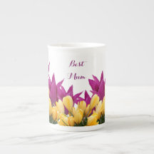 Pretty pink tulips floral stylish elegant best Mum