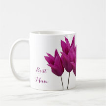 Pretty pink tulips floral stylish elegant best Mum