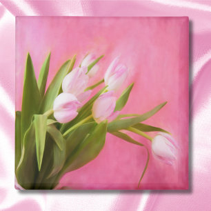 Pretty Pink Tulips Magnet