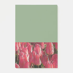 Pretty Pink Tulips Post-it Notes