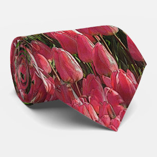 Pretty Pink Tulips Tie
