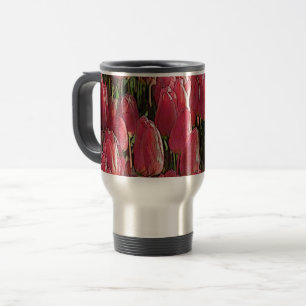 Pretty Pink Tulips Travel Mug