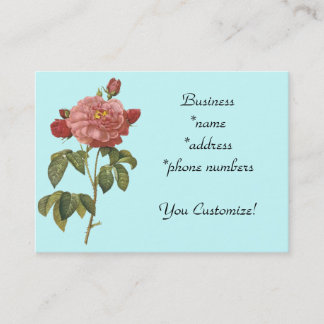 *Pretty Pink Vintage Flower* Business Cards