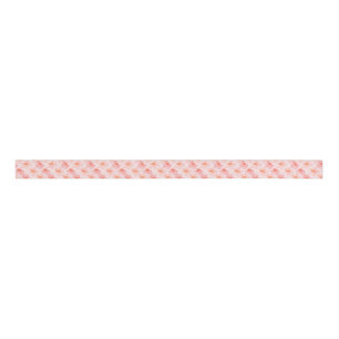 Pretty Pink Watercolor Roses Grosgrain Ribbon