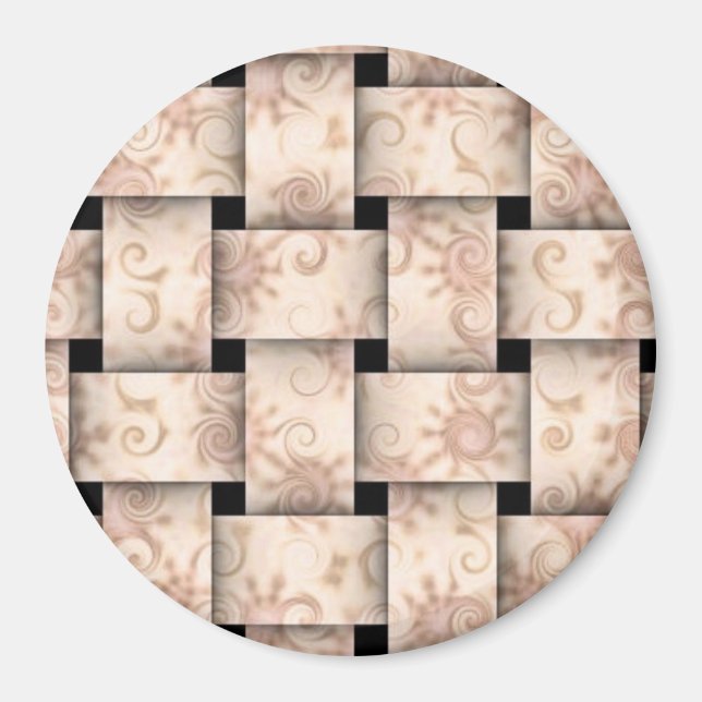 pretty pink weave magnet (Front)