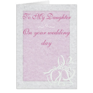 Pretty Pink Wedding Card