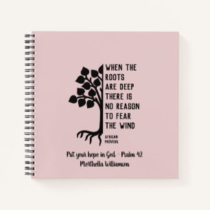 Pretty Pink WHEN THE ROOTS ARE DEEP Prayer Journal