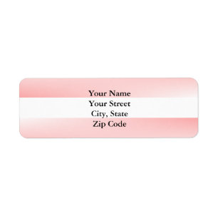 Pretty Pink White Striped Label