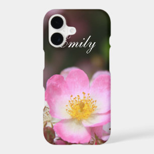 Pretty pink wild rose flower. Add your name.