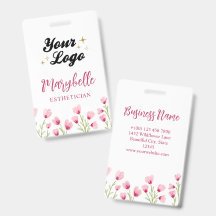 Pretty Pink Wildflowers Your Logo Here