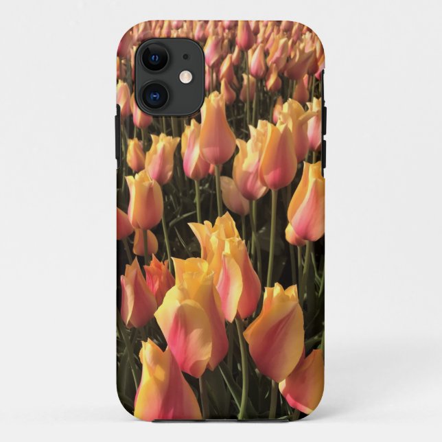 Pretty Pink & Yellow Tulips Case-Mate iPhone Case (Back)