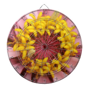 Pretty Pink Zinnia Dart Board