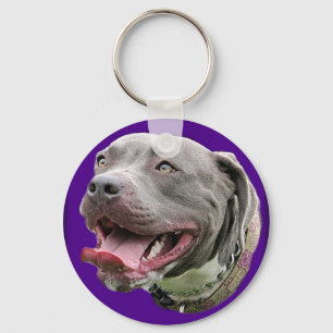 Pretty Pit in Purple Key Ring