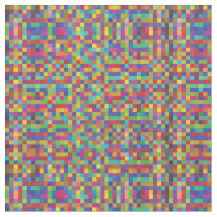 Pretty Pixels - Colourful Tiny Squares Fabric