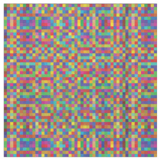 Pretty Pixels - Colourful Tiny Squares Fabric